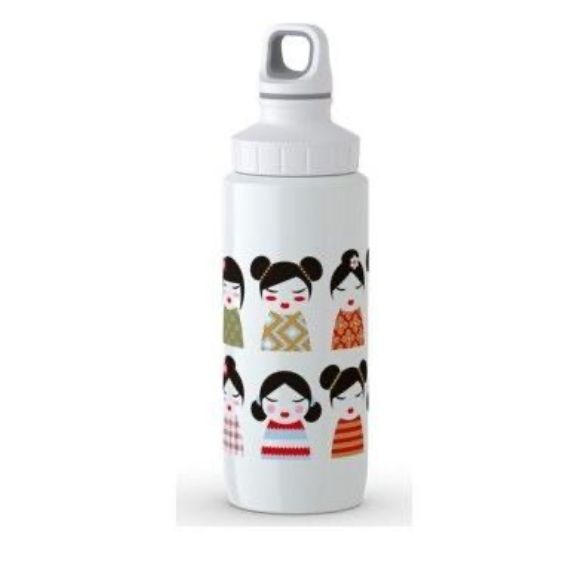 Buy Japanese design white bottle online Tefal-Drink2Go-Light-Steel-Adults-Geisha