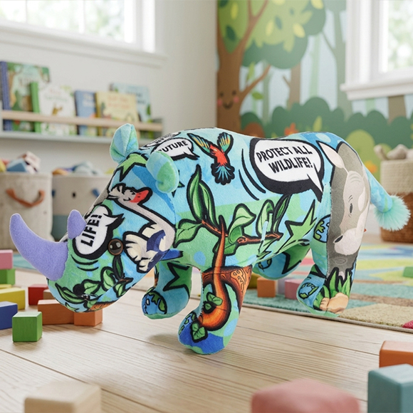 uy toy Wild Republic Message Rhino – Soft & Adorable Rhino Plush Australia