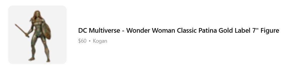 Wonder Woman LED Figurine DC Comics